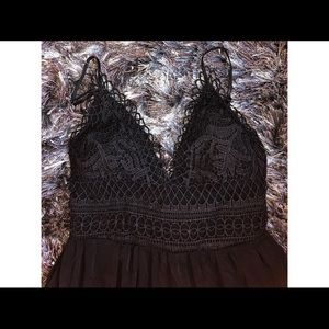 Crochet accented sundress